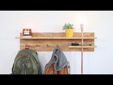 DIY Floating Shelf from Plywood and Copper | Modern Builds