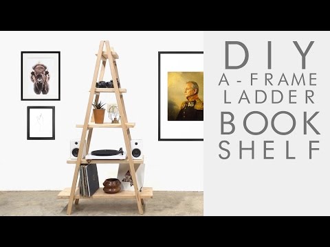 DIY A-Frame Ladder Bookshelf | Modern Builds | EP. 62
