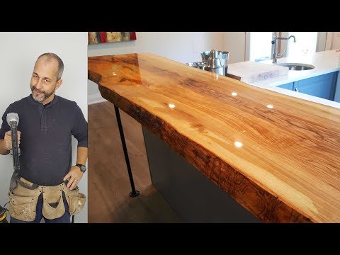 How to Build A Live Edge  Counter top for under $500.00