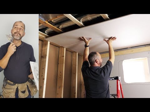 Complete Drywall Installation Guide Part 2 Installing Drywall on Your Ceiling