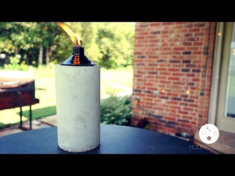 DIY Concrete Tabletop Tiki Torch | Modern Builds | EP. 3