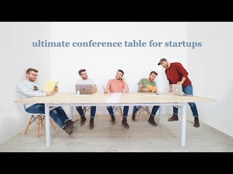 How To Build a Conference Table // Free Plans