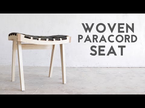 DIY Wooden Stool With Woven Paracord Seat | Modern Builds | EP. 68