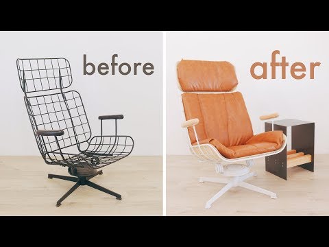 Vintage Eames Style Lounge Chair Restoration / Upcycle
