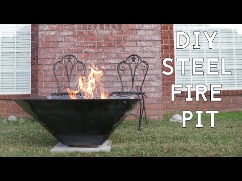 How to Make an Outdoor Steel Fire Pit | Modern Builds | EP. 73