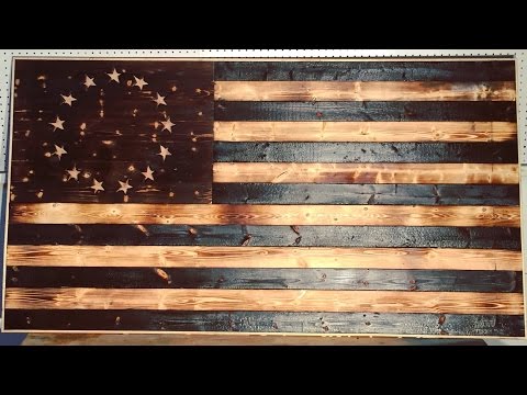 DIY Wood-Burned American Flag | Modern Builds | EP. 17