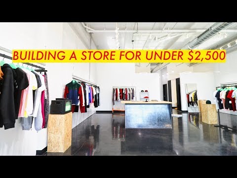 How I Built a Clothing Store in a WEEK // For Under $2,500 // Modern Builds
