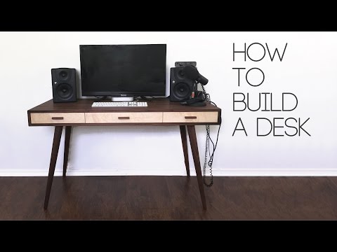 DIY Mid Century Modern Desk | How To | Modern Builds | EP. 60