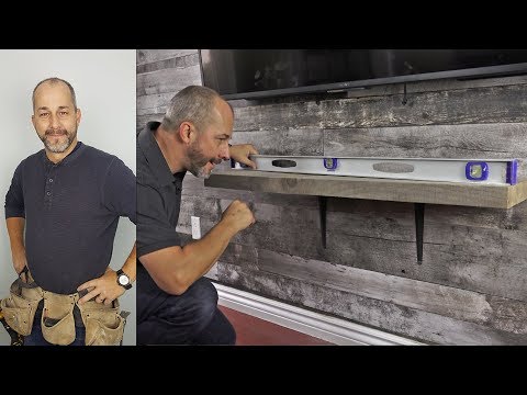 How To Mount A Rustic Pine Shelf In Under 8 Minutes