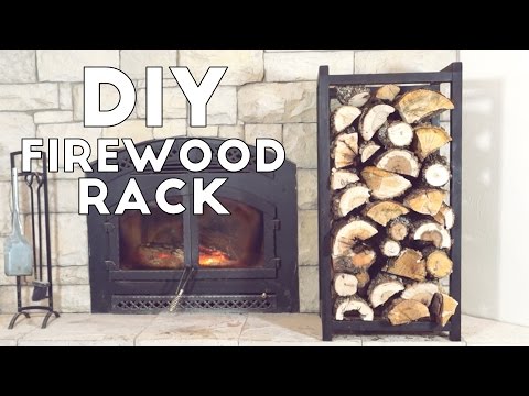 Build A Simple Modern Indoor Fire Wood Rack | Modern Builds | EP. 53