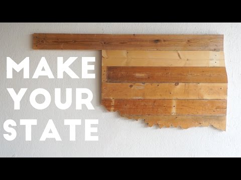 MAKE YOUR STATE From Reclaimed Wood | Modern Builds | EP. 12