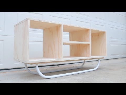 How To Build a Modern Plywood Media Console // DIY
