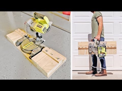 DIY Portable Miter Saw Stand / Station | Shop Projects