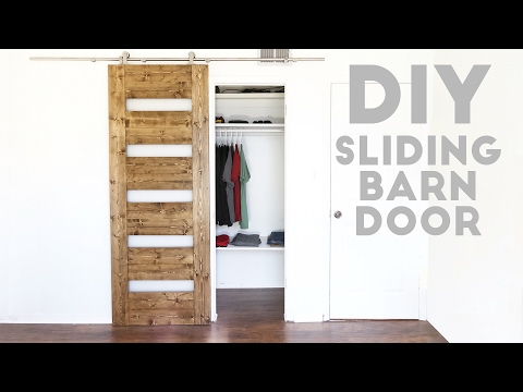 DIY Mid-Century Modern Sliding Barn Door | Modern Builds | EP 54