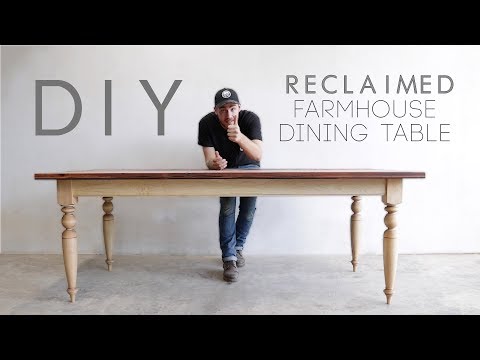 Building a Reclaimed Wood Top Dining Table | Modern Builds | EP. 70