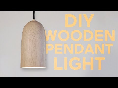 Wooden Pendant Light | Woodturning | Modern Builds