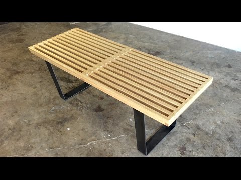 DIY  Modern Slatted Bench | Modern Builds | EP. 39