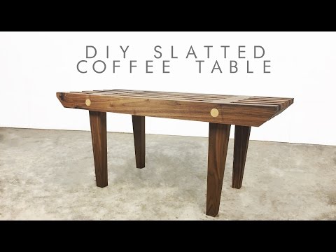 DIY Mid-Century Modern Slatted Coffee Table | Modern Builds | EP. 49