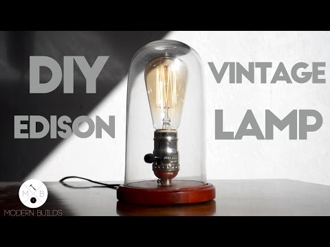 DIY Glass Cloche Lamp | Modern Builds | EP. 15 | Cool Edison Lamp