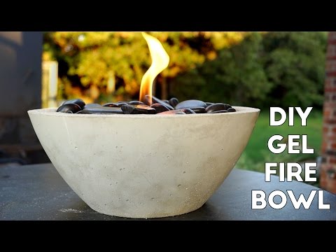 DIY Concrete Gel Fire Pit *EASY*  | Modern Builds | EP. 5