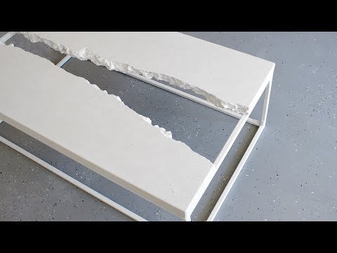 Building a CONCRETE RIVER TABLE w/ DIY No-Weld Metal Base
