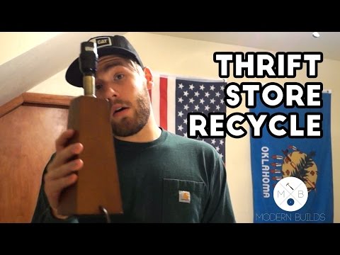 Thrift Store Recycle: Mid Century Modern Lamp | Modern Builds | EP. 2