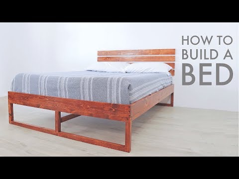 How To Build a Modern Bed w/ Limited Tools | Modern Builds | DIY