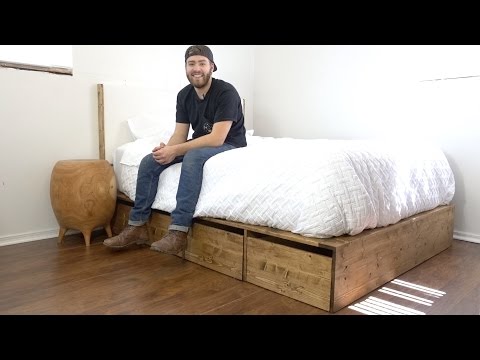 DIY Modern Platform Bed With Storage | Modern Builds | EP. 56 | How-To