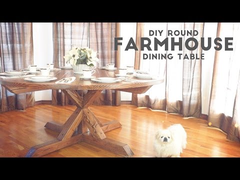 DIY Round Farmhouse Dining Table | Modern Builds | EP. 52