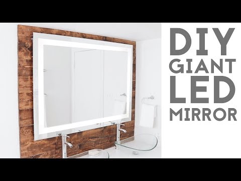DIY LED “Framed” Mirror | Modern Builds | EP.  74