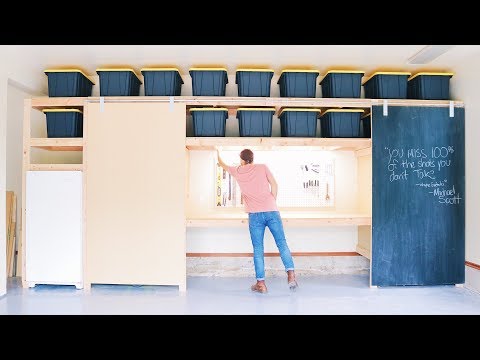 DIY Garage Storage / Shelves Part 2 | DIY Barn Doors