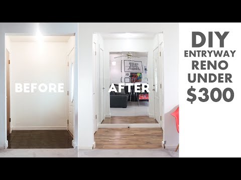 DIY Entryway / Foyer Renovation Under $300 | Modern Builds