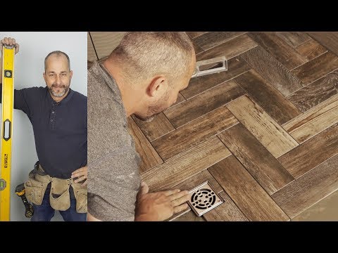 How To Install A Herringbone Tile Shower Floor