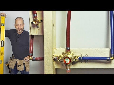 DIY  How to Install a Shower Valve using Pex Plumbing