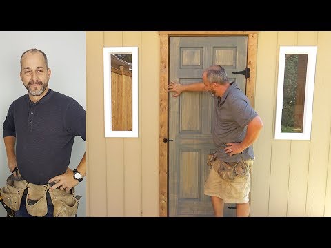 DIY Door and Shed Window Install | How to Build a Shed | Part 5