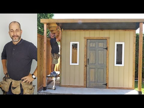 Soffit, Posts,  Trim, Ramp and Door | How to Build A Shed | Part 6