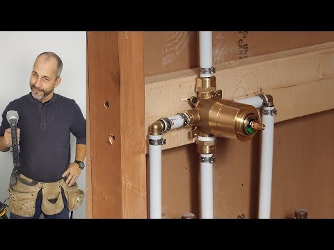 DIY How To Install Copper To Pex Shower and Bath Plumbing