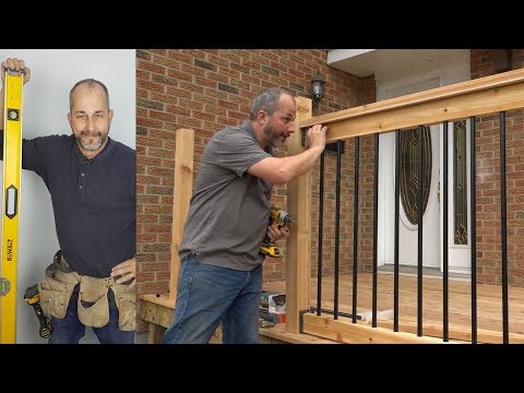 DIY Weekend Deck Project Part 4 Installing Deck Railings