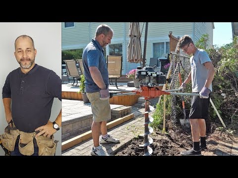 How to dig a Fence Post Hole – 2 Man Auger: North American Climate