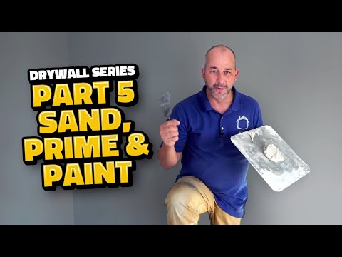 Drywall Series Part 5 Sanding Priming and Painting