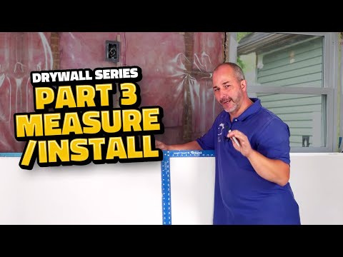 How To Cut And Install Drywall For Beginners!