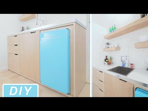 DIY Modern Mini-Kitchen Build || Home Improvement