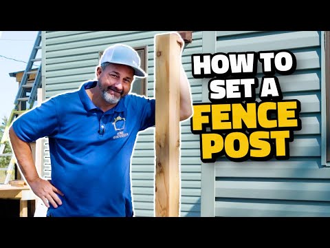 How to Set a Fence Post the Easy Way
