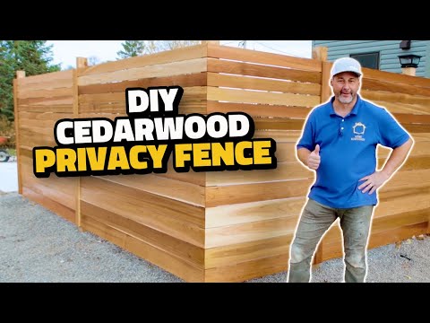 How to Build a Cedar Fence