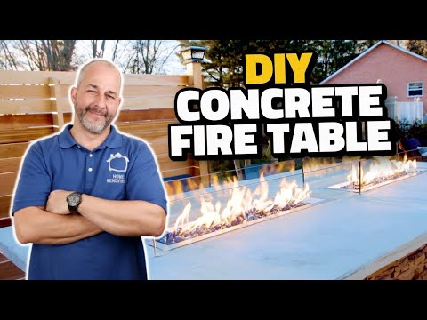 How to Build a Concrete Fire Table