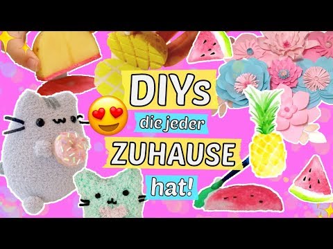 3 geniale DIYs mit SACHEN, die man ZUHAUSE hat! 😍 DIY IDEEN gegen LANGEWEILE 🌟Einfach BASTELN