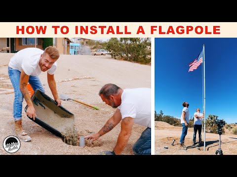 How To Install a Flagpole THE RIGHT WAY | Modern Builds