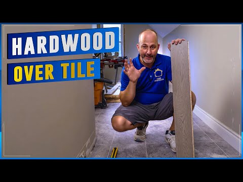 Bathroom Floor Remodel | Engineered Hardwood Over Heated Tile