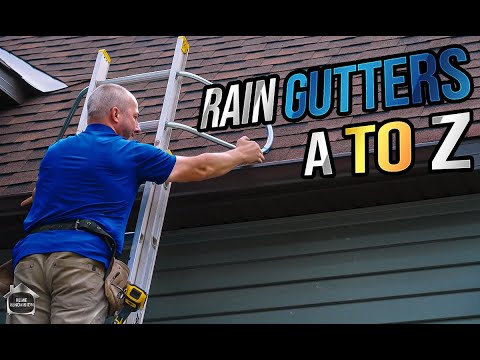 How To Install Rain Gutters and Downspouts | DIY