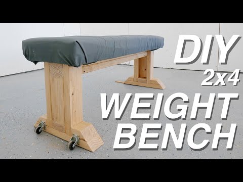 DIY WEIGHT BENCH from 2×4’s | Modern Builds